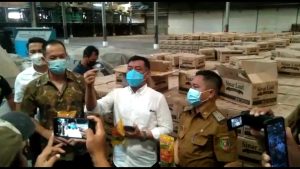 Tim Satgas Pangan Mabes Polri Inspeksi Mendadak ke CV. Sinar Laut