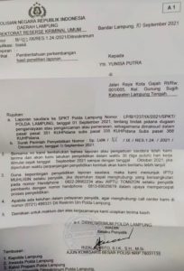 Kuasa Hukum Apresiasi Respon Cepat Polda Lampung