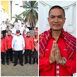 Perbakal dukung pembagian bendera merah putih dalam rangka HUT ke-77 RI