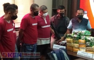 Subdit 1 Ditresnarkoba Polda Lampung ungkap penyelundupan puluhan kilo sabu dan pil happy five