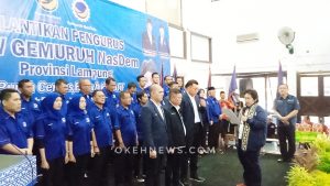 Lantik Gemuruh Nasdem Lampung, Irma Suryani Chaniago: Besarkan Partai Nasdem Melalui Gemuruh Nasdem