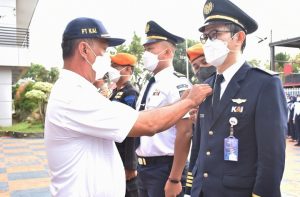 Divre IV Tanjungkarang Laksanakan Apel Gelar Pasukan Angkutan Natal dan Tahun Baru 2022/2023
