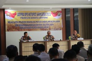Polresta Bandar Lampung Gelar Lat Pra Ops Ketupat Krakatau 2023