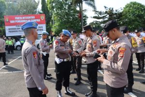 Tingkatkan Disiplin Anggota, Propam Polresta Bandarlampung Lakukan Gaktiblin