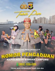 Masyarakat Bisa Langsung Mengadu Ke Kapolresta Bandar Lampung, catat Nomornya