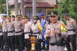 Polresta Bandar Lampung Gelar Apel Kesiapan Personel Pengamanan TPS Pemilu 2024