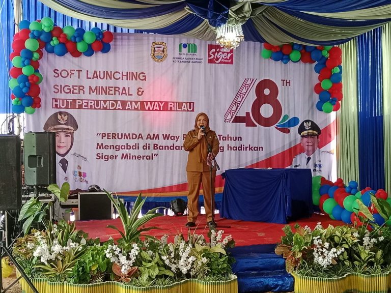 HUT Perumda Air Minum Way Rilau Soft Launching Produk Air Mineral Kemasan Siger Mineral