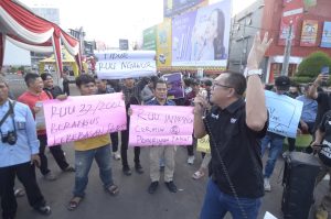 Ancam Kemerdekaan Pers, Koalisi Kebebasan Pers Lampung Gelar Aksi Tolake Revisi UU Penyiaran