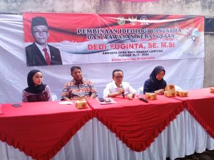 Minimalisir Banjir, Anggota DPRD Bandarlampung Dedi Yuginta Imbau Warga Jaga Kebersihan