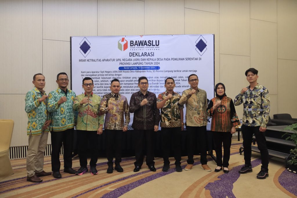 Bawaslu Lampung Tegaskan Pentingnya Netralitas ASN Dan Kepala Desa dalam Pilkada 2024