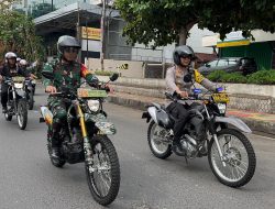 Kapolresta Bandar Lampung dan Dandim keliling Tinjau Pengamanan TPS Pilkada 2024 Gunakan Motor