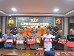 Polresta Bandar Lampung Gagalkan Peredaran 2,2 Kg Sabu, 6 Pelaku Ditangkap