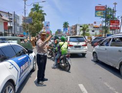 Satlantas Polresta Bandar Lampung Alihkan Arus Lalu Lintas Saat Bank Lampung Run 2025, Polda Lampung Imbau Masyarakat Patuhi Aturan