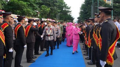 Langit Turut Menangis, Irjen Helmy Lepas Jabatan Kapolda Lampung di Tengah Rintik Hujan