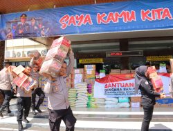 Polresta Bandar Lampung Kirim 3 Truk Bantuan ke Aceh, Sumut, dan Sumbar