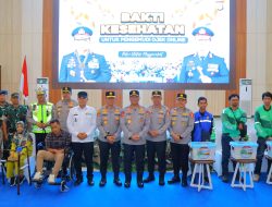 Polda Lampung Tutup Seri Nasional Apel Ojol 2025 dengan Baksos dan Bakkes