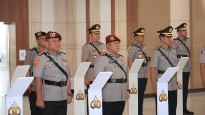 9 Pejabat Utama dan 4 Kapolres Berganti, Kapolda Lampung Pimpin Sertijab
