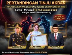 Polresta dan Perbati Lampung Gelar Kejuaraan Tinju Amatir