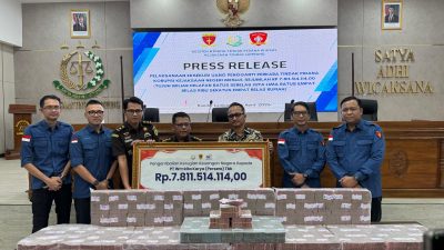 Rp7,8 Miliar Uang Pengganti Korupsi Tol Terpeka Dieksekusi