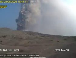 Anak Krakatau Menggeliat Lagi, 5 Kali Erupsi dalam Hitungan Jam