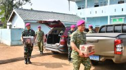 Prajurit Yonif 7 Marinir Santuni Anak Yatim di Ponpes Nurul Huda, Wujud Kepedulian kepada Sesama