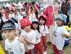 Puluhan Ribu Anak di Lampung Ikuti Senam Anak Indonesia Hebat, IGTKI Tanamkan Cinta Tanah Air Sejak Dini