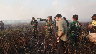 Tim Alfa TNI Dikerahkan Tangani Karhutla di Taman Nasional Way Kambas