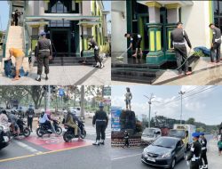 Abu Vulkanik Belum Hilang, 200 Masker Dibagikan Gratis ke Warga Lampung Selatan
