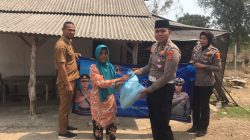 Polantas Lampung Selatan Bagikan Sembako ke Warga Desa Canti