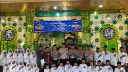Doa Bersama dan Santunan Anak Yatim Warnai HUT Lantas Bhayangkara ke-71 Polres Lamsel