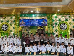 Doa Bersama dan Santunan Anak Yatim Warnai HUT Lantas Bhayangkara ke-71 Polres Lamsel