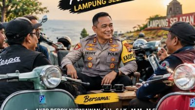 Nyore Vespa’an Bareng Pak Kapolres, Cara Polisi Dekati Komunitas dan Serap Aspirasi Warga