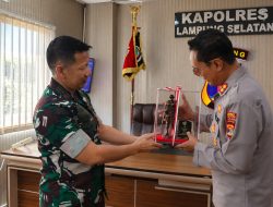 Danrem 043/Gatam Sambangi Mapolres Lampung Selatan, TNI-Polri Perkuat Barisan Hadapi Gangguan Kamtibmas